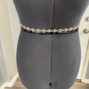 Rhinestone Waist Belt - Wedding Accessory